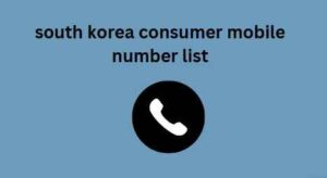 south korea phone number list