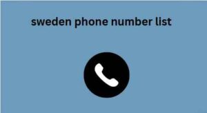 sweden phone number list