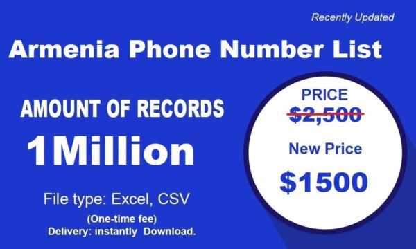 500K Test Armenia B2C Phone Data