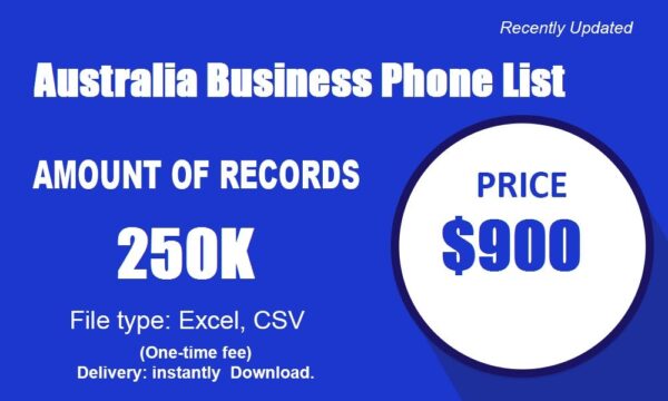 Australia Business B2C Phone Data