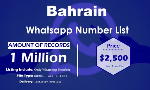 Bahrain WhatsApp Database 1 Million