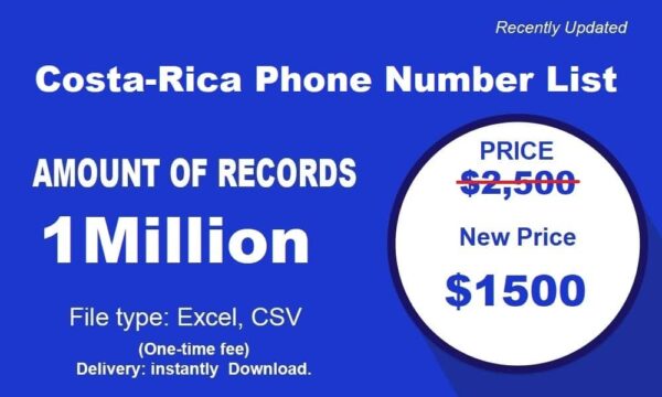 500K Test Costa-Rica B2C Phone Data