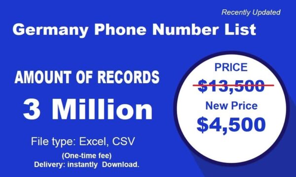 1 Millions Germany B2C Phone Data