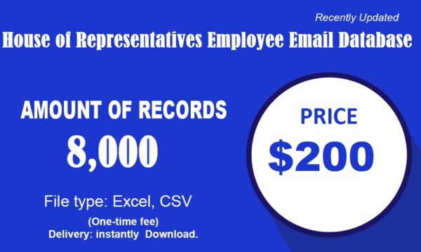 House of Representatives Employee B2C Email Data