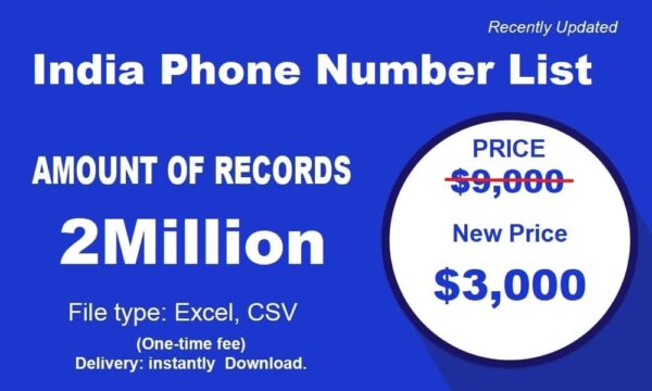 1 Millions India B2C Phone Data