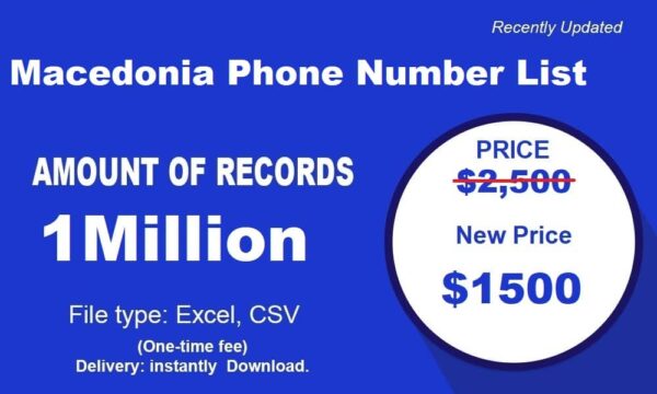 1 Million Full Macedonia B2C Phone Data