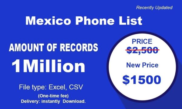 1 Million Full Mexico B2C Phone Data