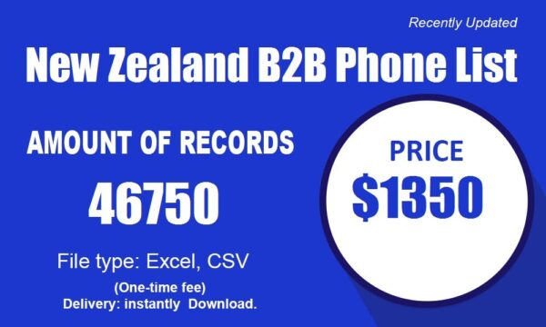 New Zealand B2B B2C Phone Data