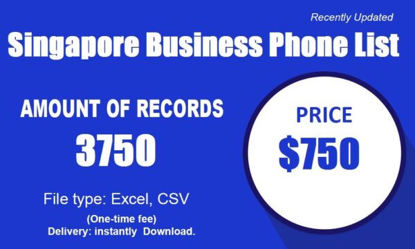 Singapore Business B2C Phone Data