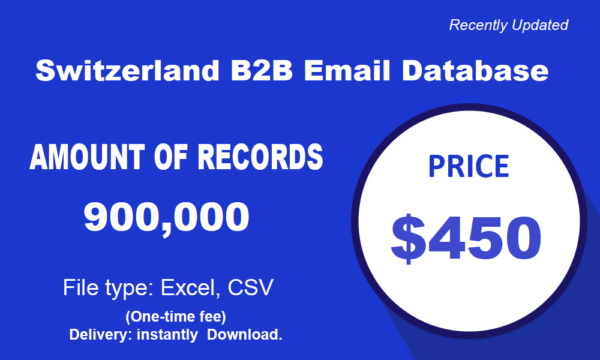 Switzerland B2C Email Data