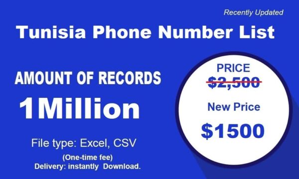 Tunisia B2C Phone Data 8 Million