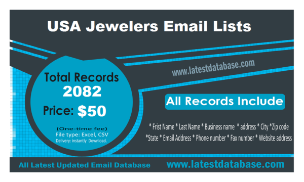 USA Jewellers B2C Email Data