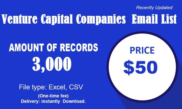 Venture Capital Companies B2C Email Data