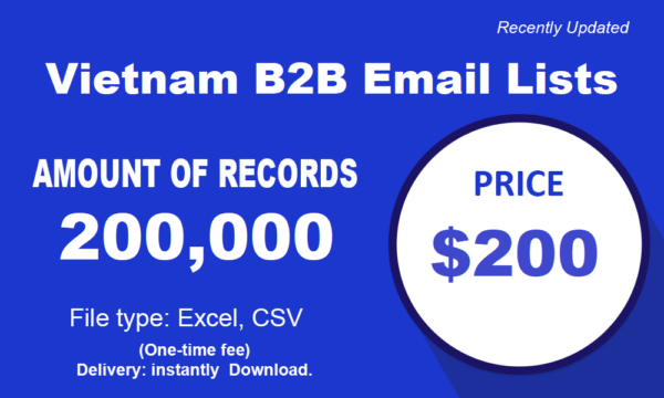 Vietnam B2C Email Data