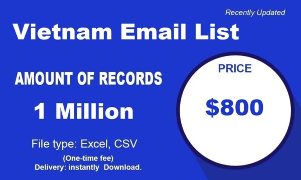 Vietnam B2C Email Data