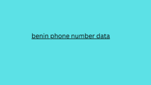 benin phone number data 