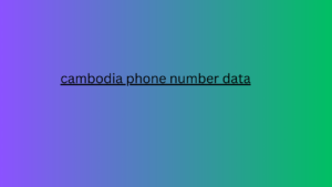 cambodia phone number data 