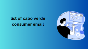 list of cabo verde consumer email