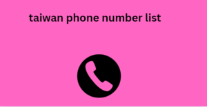 taiwan phone number list